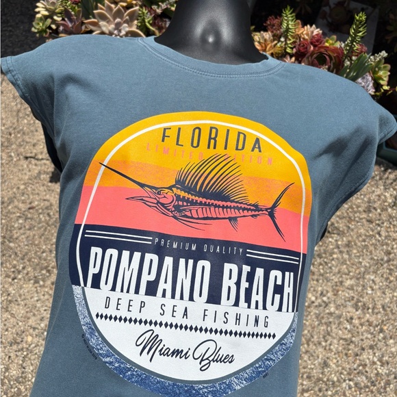 Florida Sleeveless Washed XL Tee Shirt - Picture 2 of 11